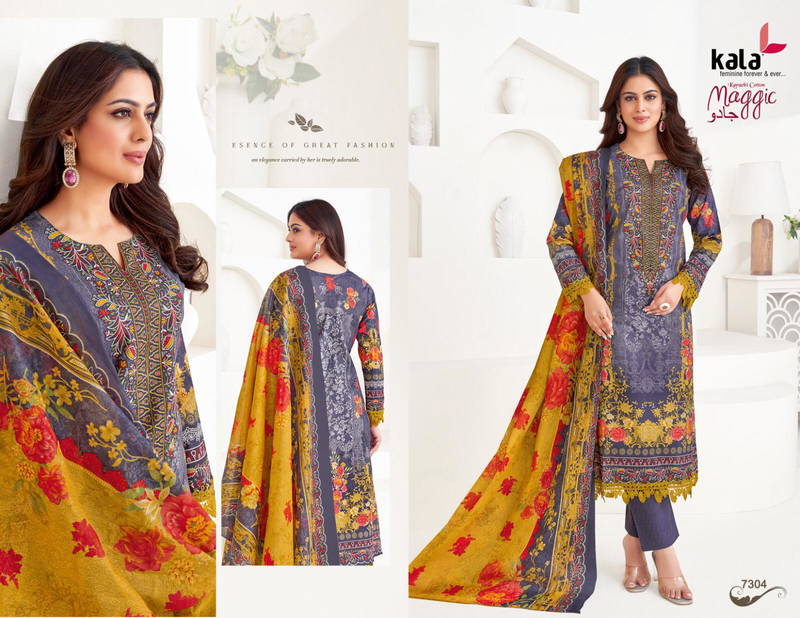 Kala Maggic Vol 22 Karachi Cotton Dress Material Collection